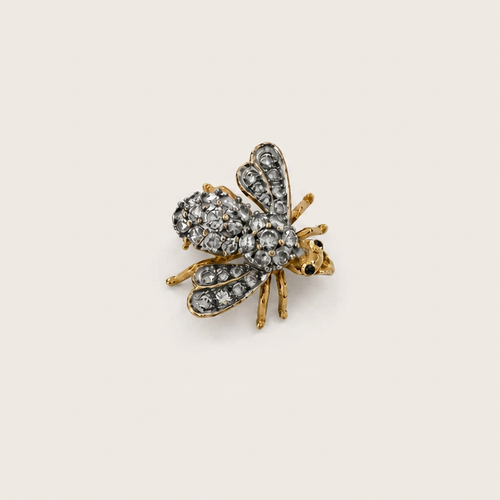 18k Gold Diamond Bee Pins